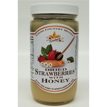 Dried Strawberries with Honey 1 LB